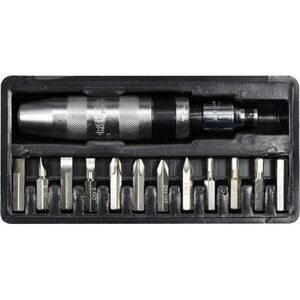 VOREL TO-65123 Ütvecsavarozó + 12 db bit kép