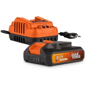POWERPLUS POWDP90620 Töltő, 20 V/40 V 2, 0Ah + Akkumulátor, 20 V Li-Ion, 2, 0 Ah kép