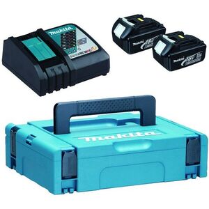 MAKITA Li-ion LXT 18V 2 × akkumulátor 3, 0 Ah BL1830B + töltő DC18RC + Makpac kép