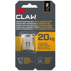 3M™ CLAW™ kézi, gipszkartonhoz, 2 darab, 20 kg teherbírás kép