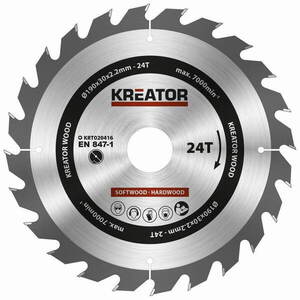 Kreator KRT020416 Körfűrészlap, 190 mm kép