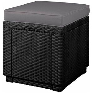 KETER CUBE kerti kisszék - zsámoly, grafit kép
