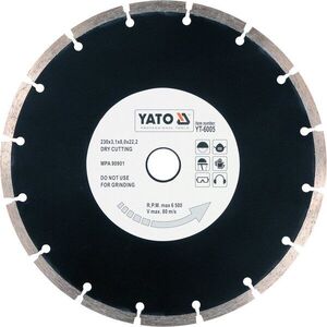 Yato gyémánt korong 230 x 22, 2 x 2, 7 mm kép
