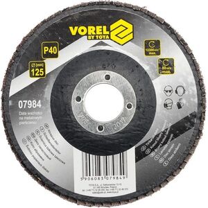 Vorel lamellás csiszolókorong 125 mm P40 kép