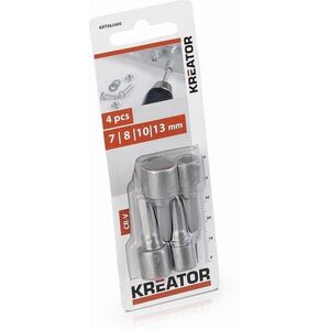 KREATOR 7 8 10 13 mm-es dugókulcs-készlet, 4 darab, KRT062400 kép