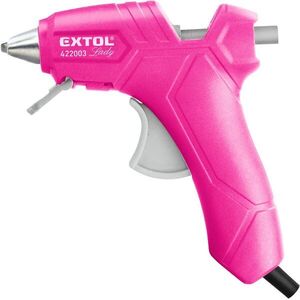 EXTOL LIGHT ragasztópisztoly, 7, 2mm átmérő, 25W, rózsaszín, EXTOL LADY, 422003 kép