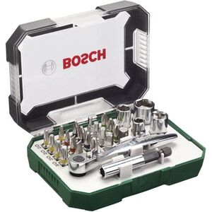 BOSCH 26 részes csavarbitkészlet racsnival kép