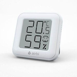 Airbi SMILE - Szobahőmérő és páratartalom-mérő - fehér kép