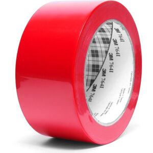 3M™ Univerzális jelölő PVC ragasztószalag, 764i, piros, 50 mm × 33 m kép