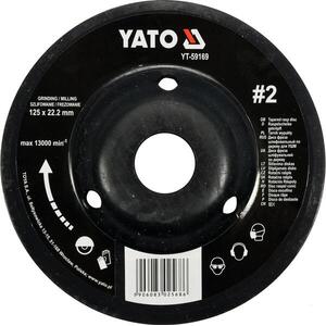 YATO Rotációs ráspoly, finom, 125 mm, 2. típus kép