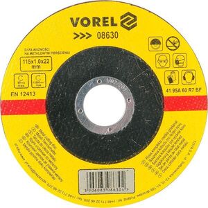 Vorel fémvágó tárcsa 115 x 22 x 1, 0 mm TO-08630 kép
