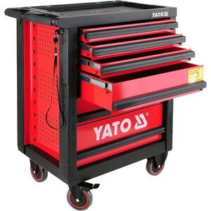 YATO Szerszámkocsi, 6 fiókos, piros kép