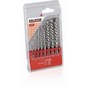 KREATOR KRT012202 - 8 darab 3-10 mm-es fúrószár készlet falba kép