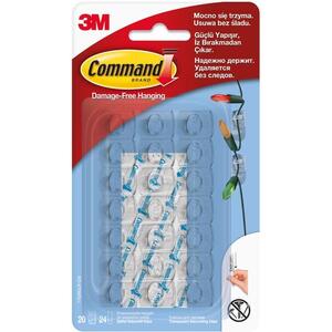 3M Command™ átlátszó öntapadós műanyag kampók, mini változat, 20 darab kép