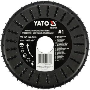 YATO Rotációs ráspoly, univerzális, 118 mm kép