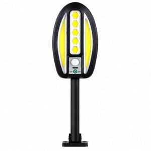 Verk 12457 napelemes COB LED falilámpa PIR érzékelővel, 3000 mAh, fekete kép