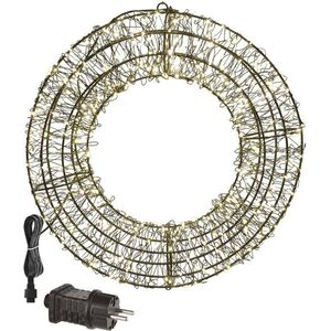 EMOS LED karácsonyi koszorú, 480 LED, kültéri és beltéri, meleg fehér kép