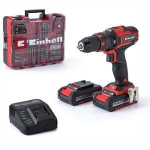Einhell TE-CD 18/40 Li-i akkus ütvefúró-csavarozó + 64 db tartozék (2×2 Ah) kép