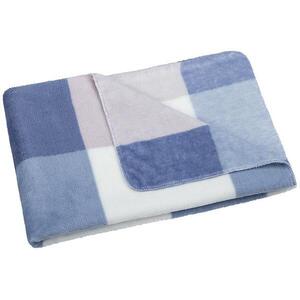 BELLATEX Korall Micro 1015 / 020 100 × 150 kék kocka kép