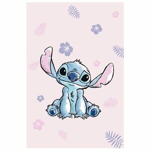 Jerry Fabrics Lilo és Stitch mikroflanel pléd, rózsaszín, 100×150 cm kép