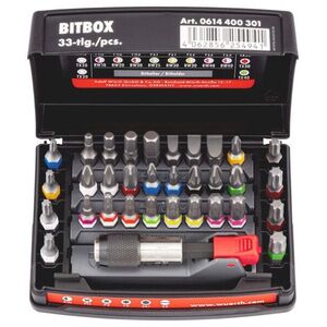Würth Bit és bitbefogó készlet, C 6, 3 (1/4), 33 db kép