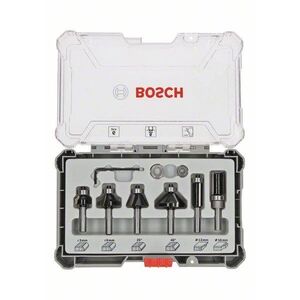 BOSCH 2607017468 Trim&Edging színelő és szélező alakmaróbetét készlet, 6 mm-es szárral, 6 db kép