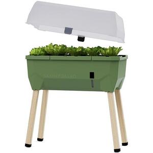 Gusta Garden SAMMY SALAD önöntöző virágláda fedéllel, sötétzöld kép