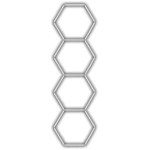 Escape6 Complete LED hatszögletű lámpatest fehér 6500 K, 4 elemes, 97 × 327 cm-es méret kép