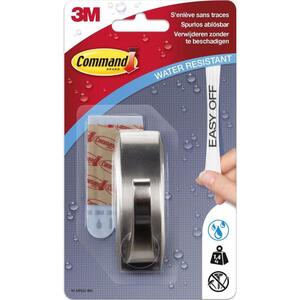 3M Command™ öntapadós kampó polírozott alumíniumból, 1400 g kapacitással kép