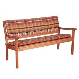 DOPPLER Cushion - kétszemélyes padhoz - barna / narancssárga kép