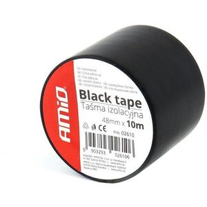 AMIO szigetelőszalag, 48 mm × 10 m, fekete kép