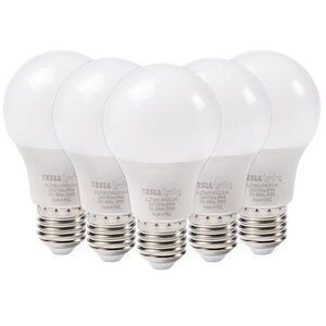 Tesla BULB E27, 9W, 230V, 1055lm, 25 000h, 3000K meleg fehér, 220°, 5 darabos csomag kép