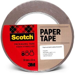 3M Scotch® papír csomagolószalag, barna, 50 mm × 50 m kép