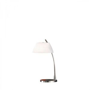 Kolarz MALMÖ, szálcsiszolt nikkel/fehér, 1 izzós, E27, 60 W, IP20, D 24 cm, H 50 cm, 0051.71.6 kép