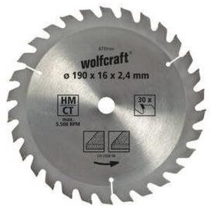 WOLFCRAFT - Fűrészlap HM 20fogú 160mm kép