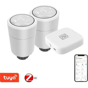 2 x Immax NEO okos termosztatikus fej Zigbee + Smart NEO BRIDGE PRO v2 kép