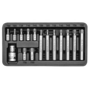 YATO Torx bit készlet, 15 db, doboz kép