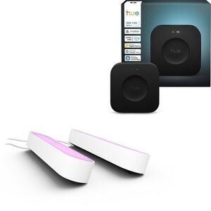 Philips Hue Bridge Pro + Philips Hue White and Color Ambiance Play Double pack, White kép
