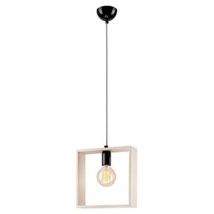 Lamkur 34935 LM-1.4.1 egyizzós függeszték, acél-fa, fehér kép