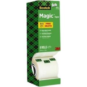 Scotch Magic 19 mm x 10 m, matt szalag javításhoz és ragasztáshoz - 8 db-os kiszerelés kép