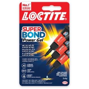 LOCTITE Super Bond Power Gel Mini Trio 3× 1g kép