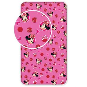 Jerry Fabrics 02 Minnie Hearts lepedő, 90×200×25 cm kép