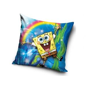 CARBOTEX SpongyaBob és szivárvány párnahuzat, 40×40 cm kép