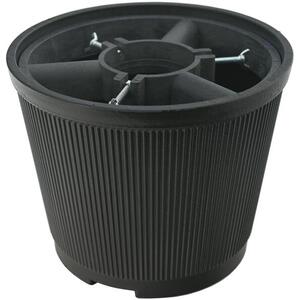 COMPASS Karácsonyfatalp, műanyag, fekete, 10 l kép