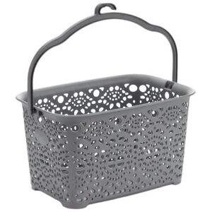 Mega Plast MONAKO kosár 13 × 23, 5 × 15, 5 cm - szürke kép
