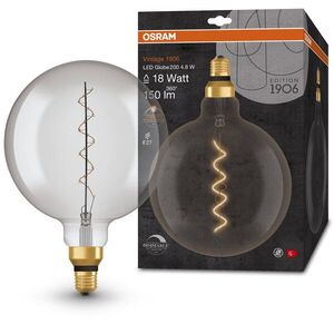 OSRAM Dimmelhető LED izzó, füstös, E27, 4, 8 W, BIG GLOBE, meleg fehér kép