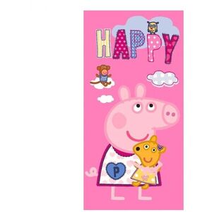 CARBOTEX Törölköző - Peppa malac és Teddy mackó, 70×140 cm kép
