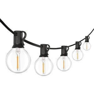 Solight LED kültéri fényfüzér, 25 izzó, 15 m + 5 m, 20 W, meleg fehér kép