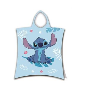 Jerry Fabrics 50×115 cm, strandtörölköző poncsó, Lilo és Stitch Blue kép