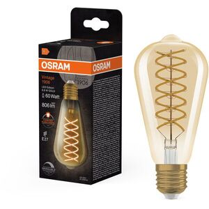 OSRAM LED izzó, retró, aranyszínű, E27, VINTAGE, 8, 8 W, meleg fehér kép